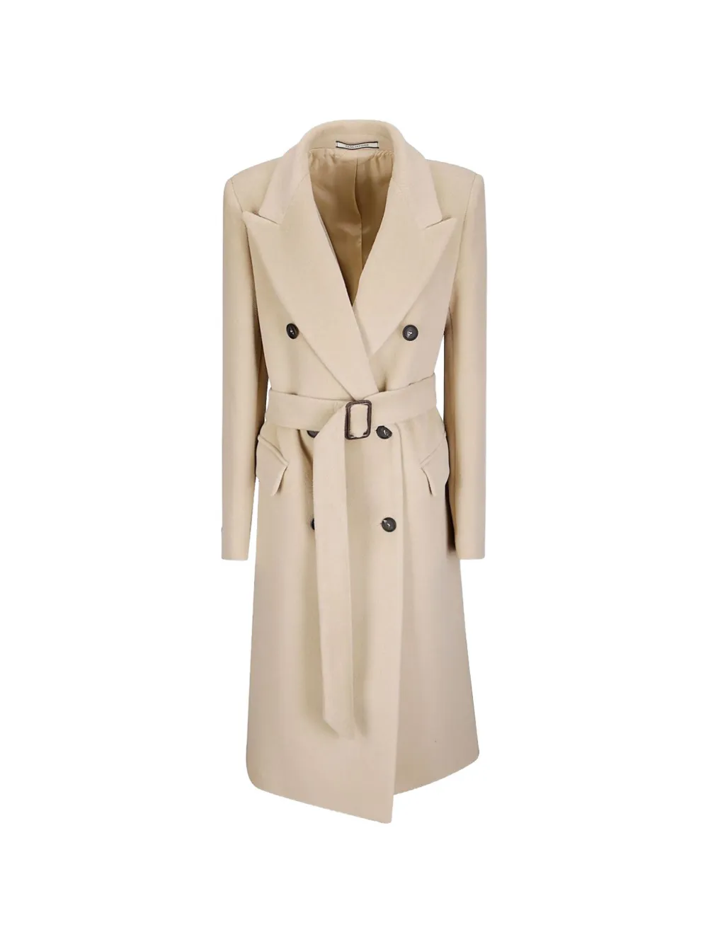 Tagliatore double-breasted belted coat - Toni neutri