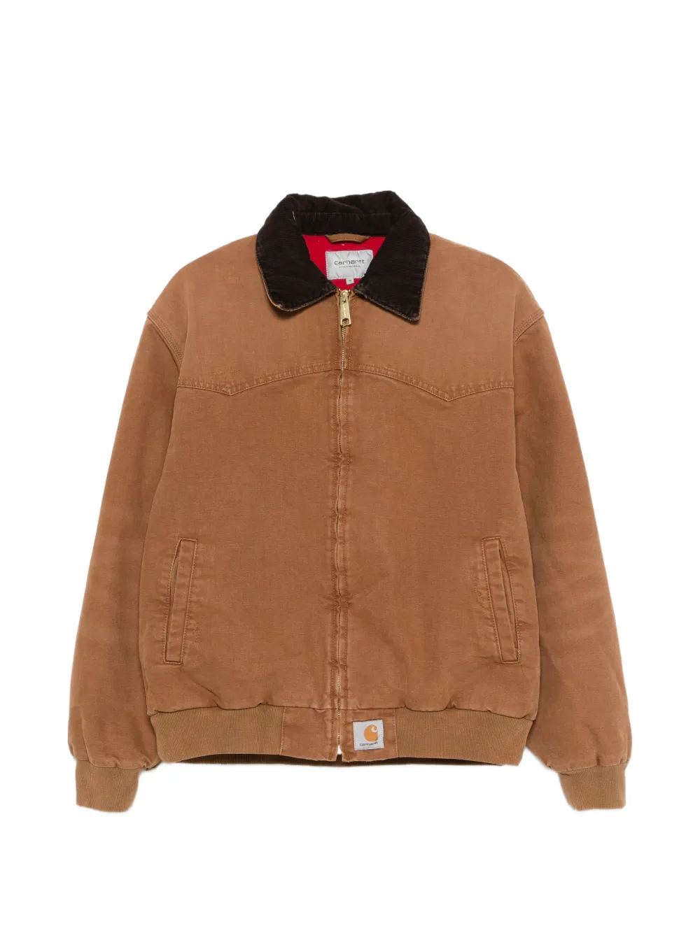 Carhartt WIP OG Santa Fe zip corduroy-collar jacket - Braun