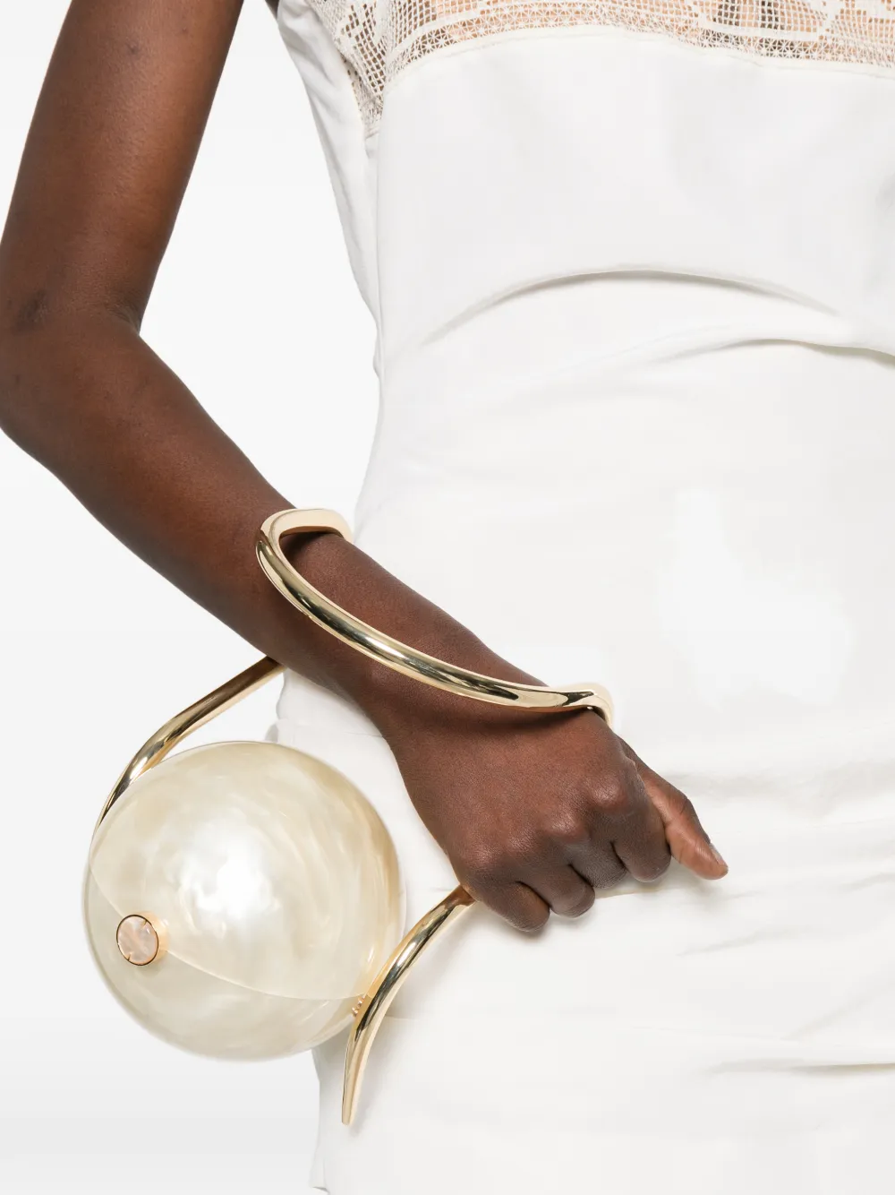 Cult Gaia Pearl Bag - White 