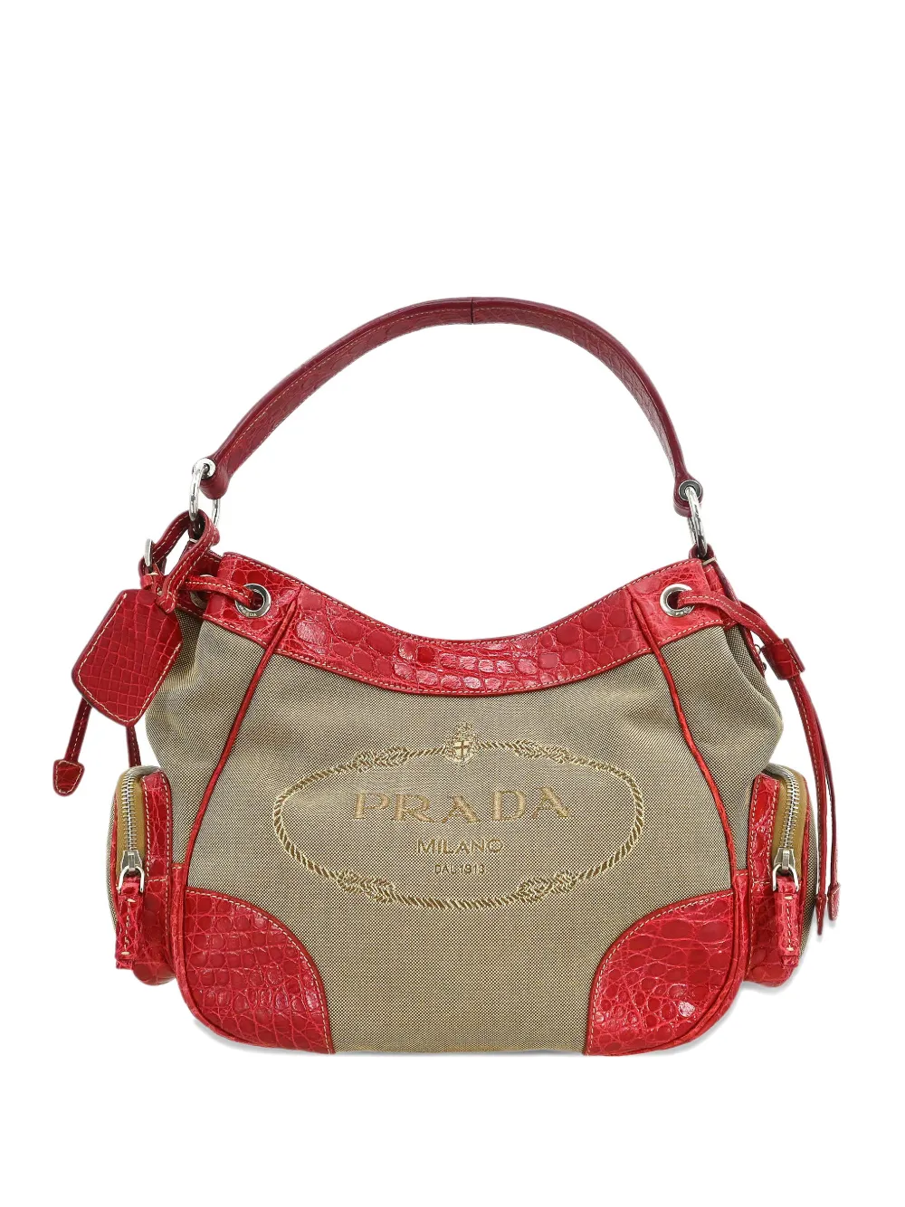 Prada Pre-Owned 1990-2000s logo-jacquard tote bag - Toni neutri