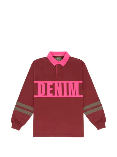 Denim Tears playera tipo polo Down By The Tears