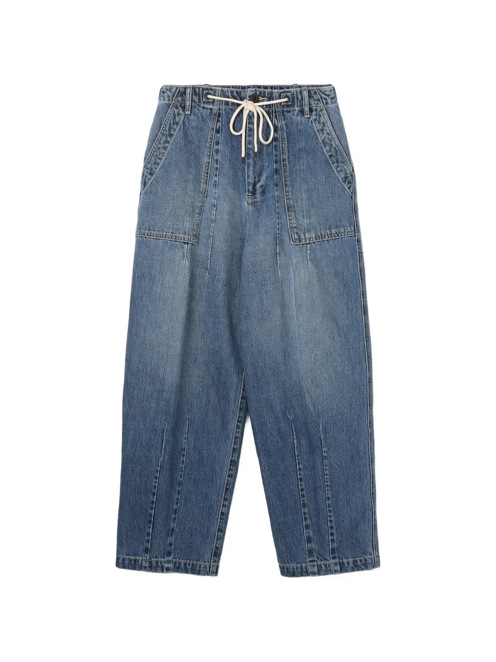 James Perse belt-loop drawstring jeans - Blu