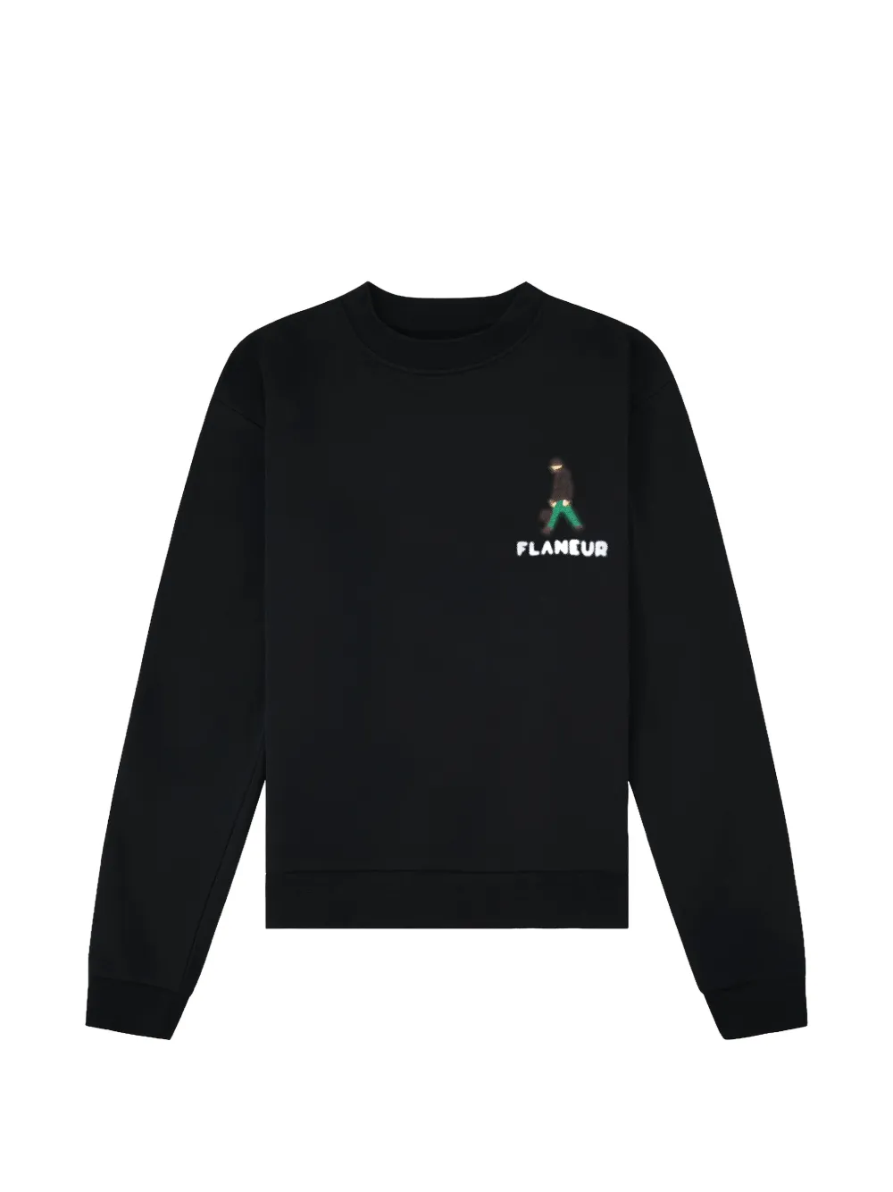 FLÂNEUR Blurred Stroller sweatshirt - Nero