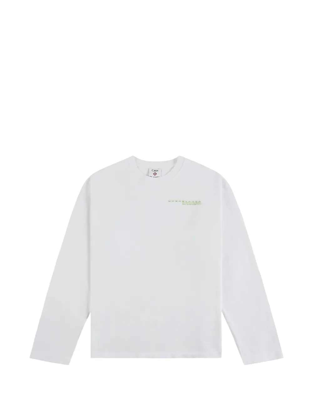 Casablanca Glitch Orchid long-sleeve T-shirt - Weiß