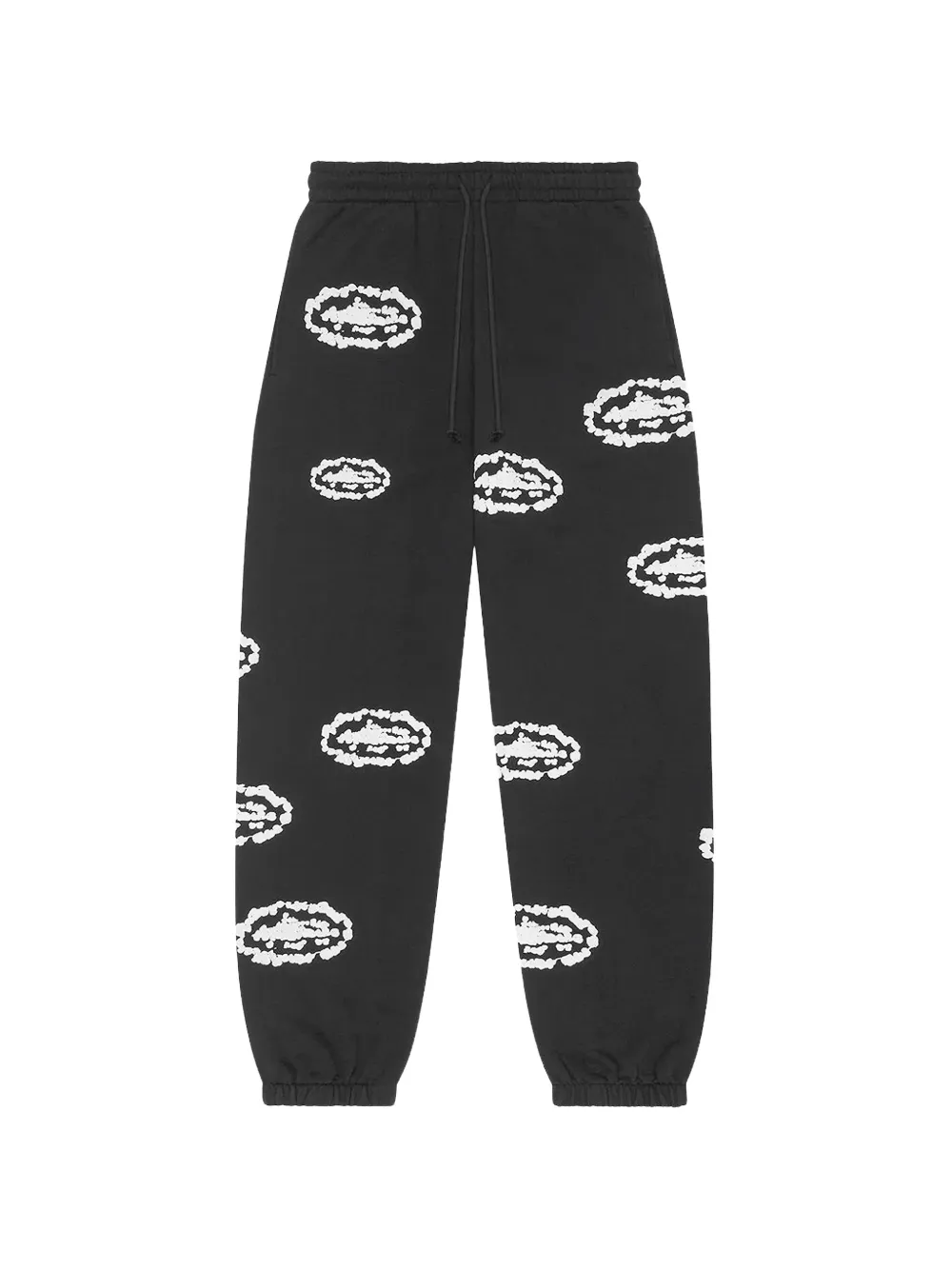 Denim Tears wreath-print track pants - Nero