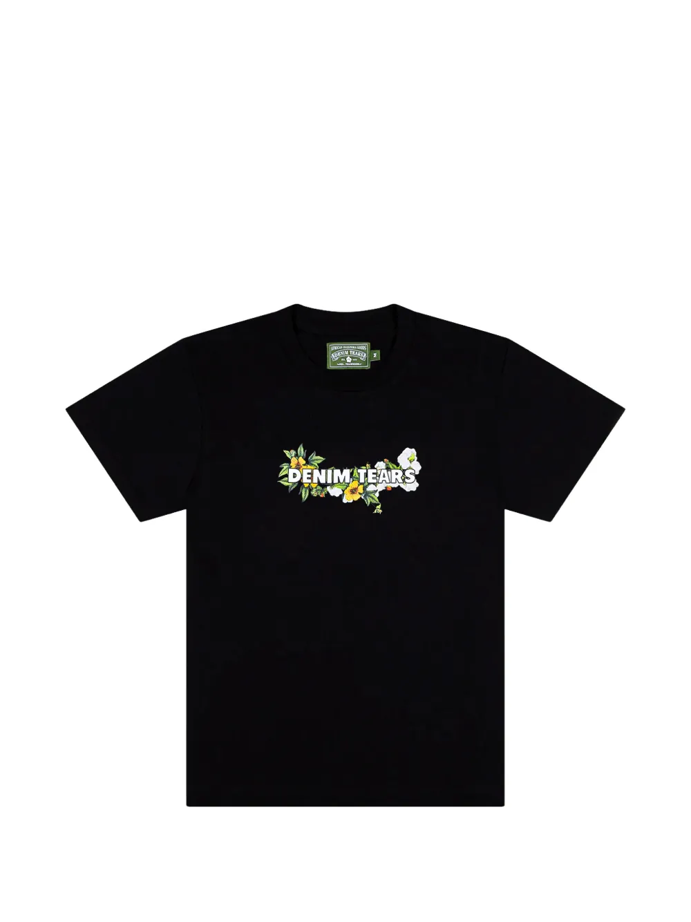 Denim Tears floral logo T-shirt - Nero