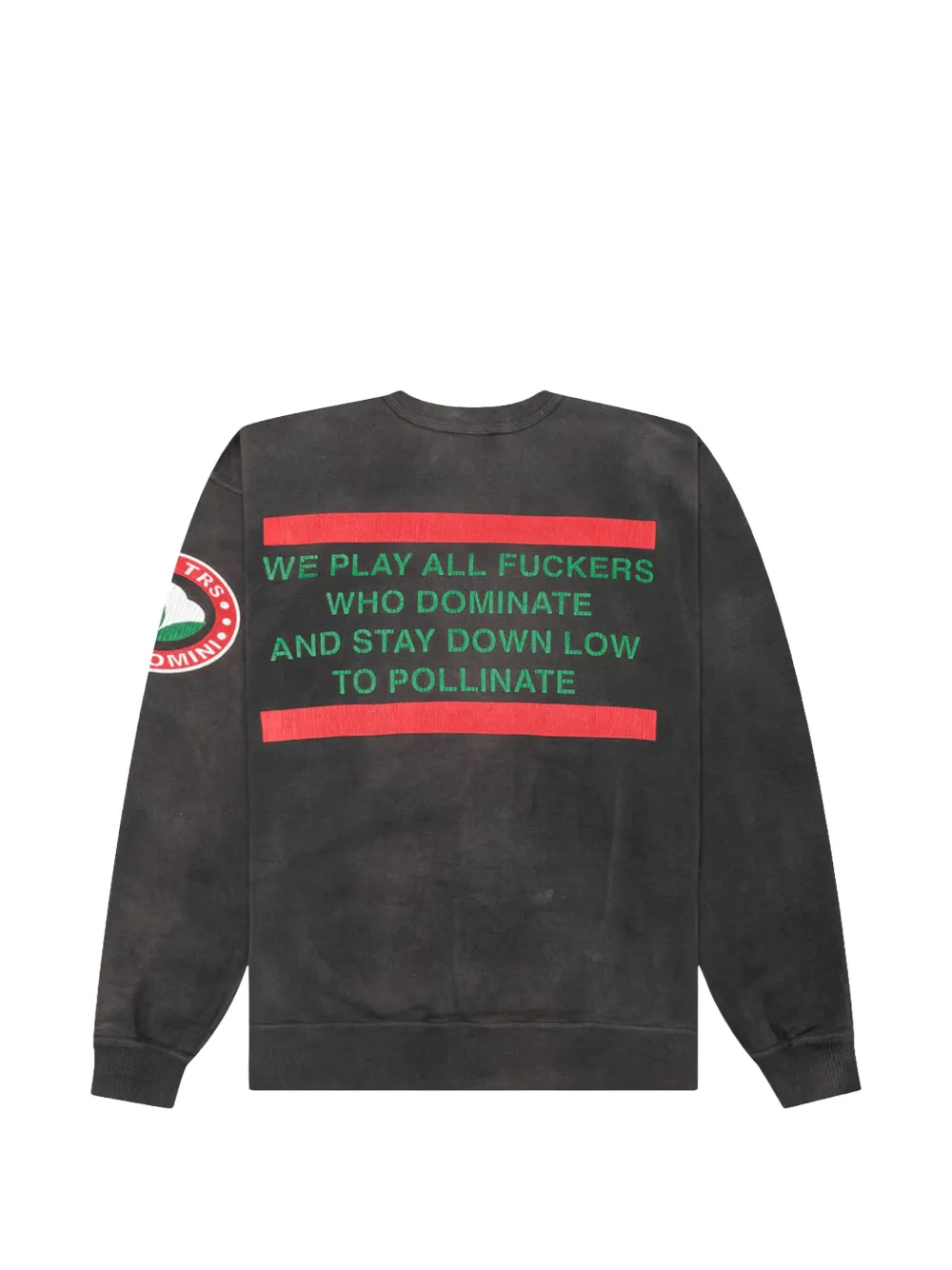 Denim Tears x Saint Mxxxxxx sweater met ronde hals en logo Grijs
