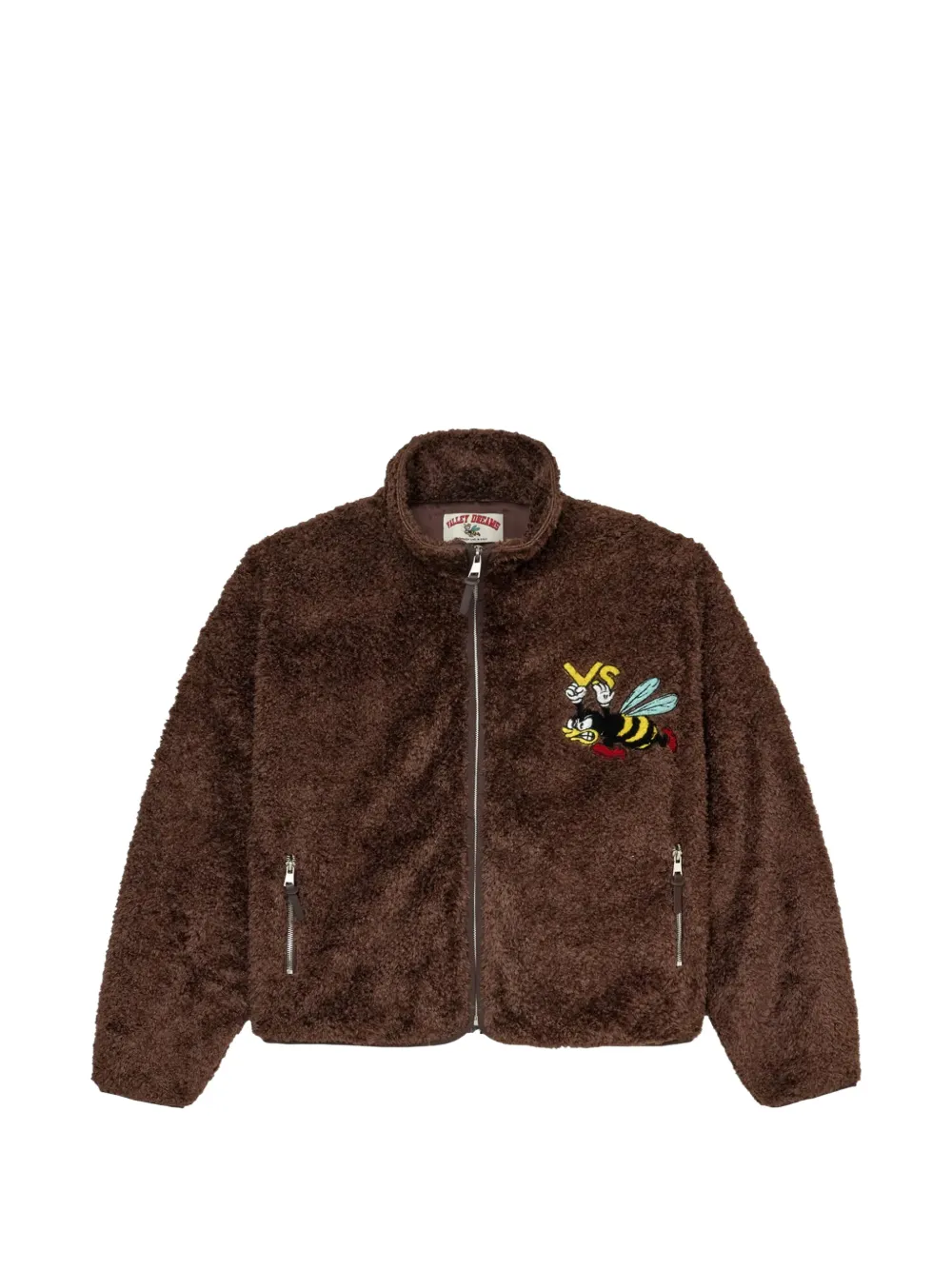 Vale Lenny fleece zip-up sweatshirt - Marrone