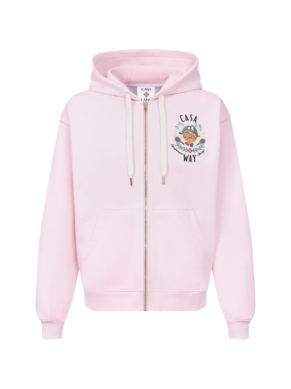 Casablanca Casa Way full-zip hoodie - Rosa