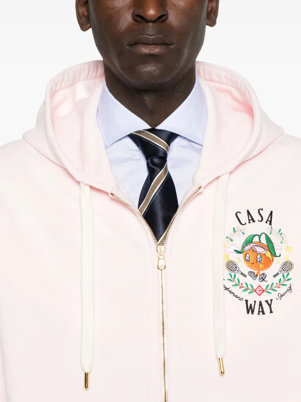 Casablanca Casa Way hoodie met rits Roze