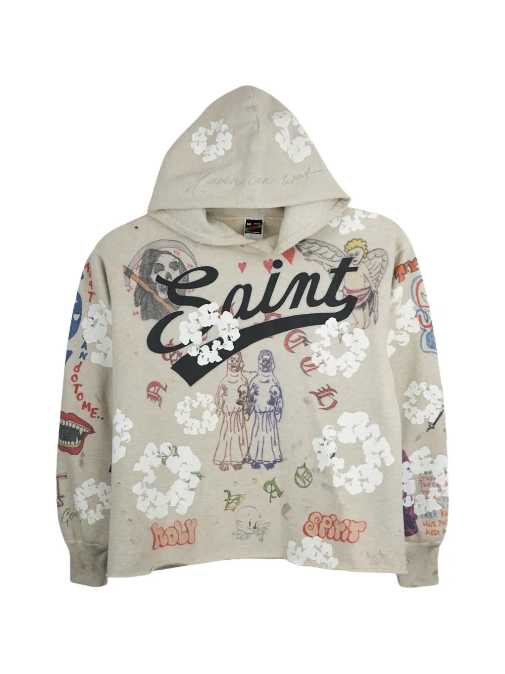 Denim Tears graffiti hoodie - Toni neutri
