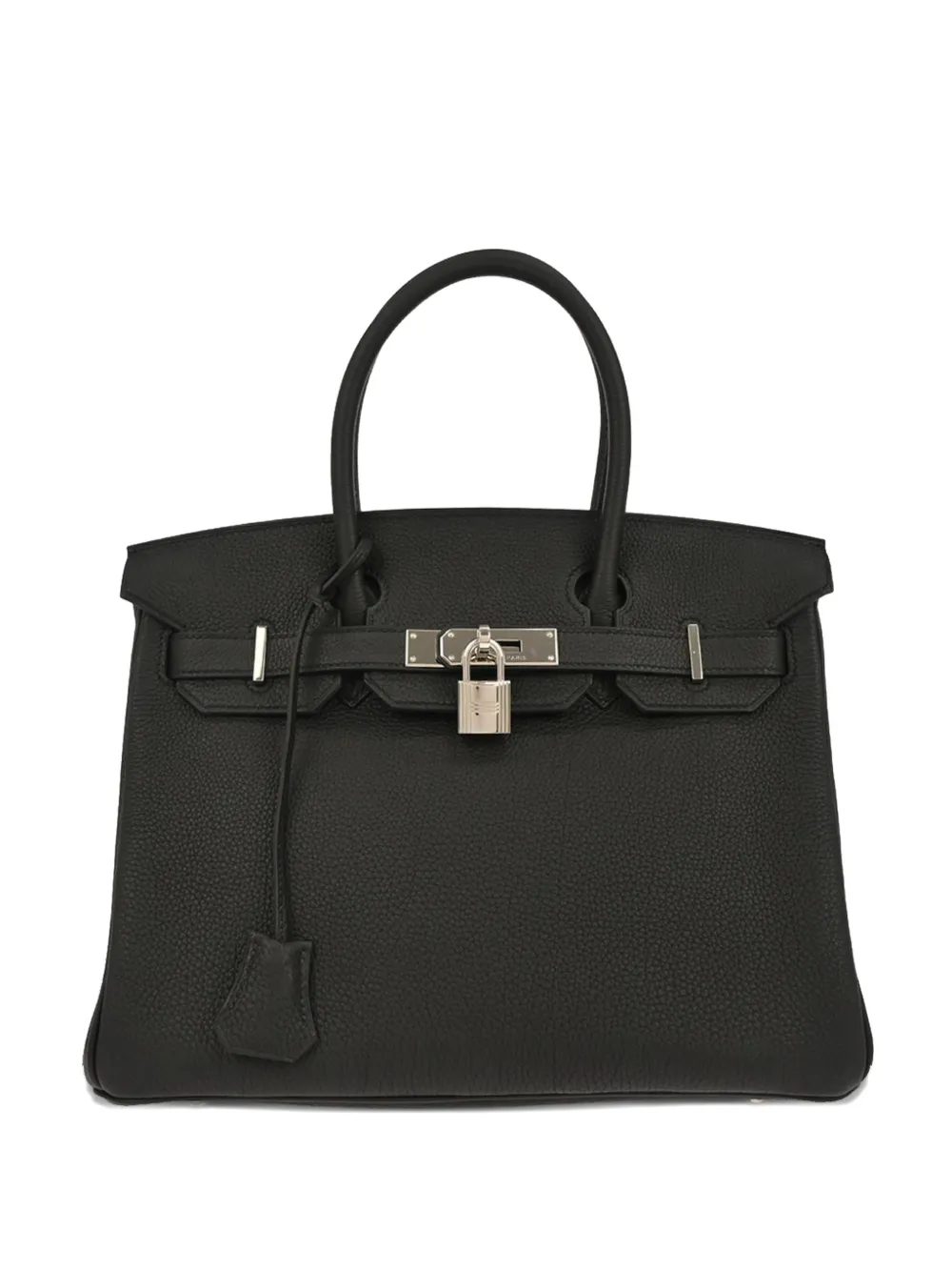 Hermès Pre-Owned 2014 30 Birkin leather tote bag - Nero