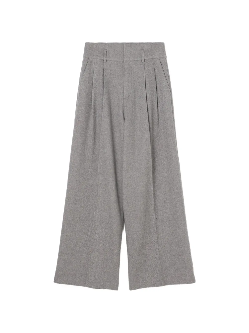 James Perse belt-loop pleated trousers - Grigio