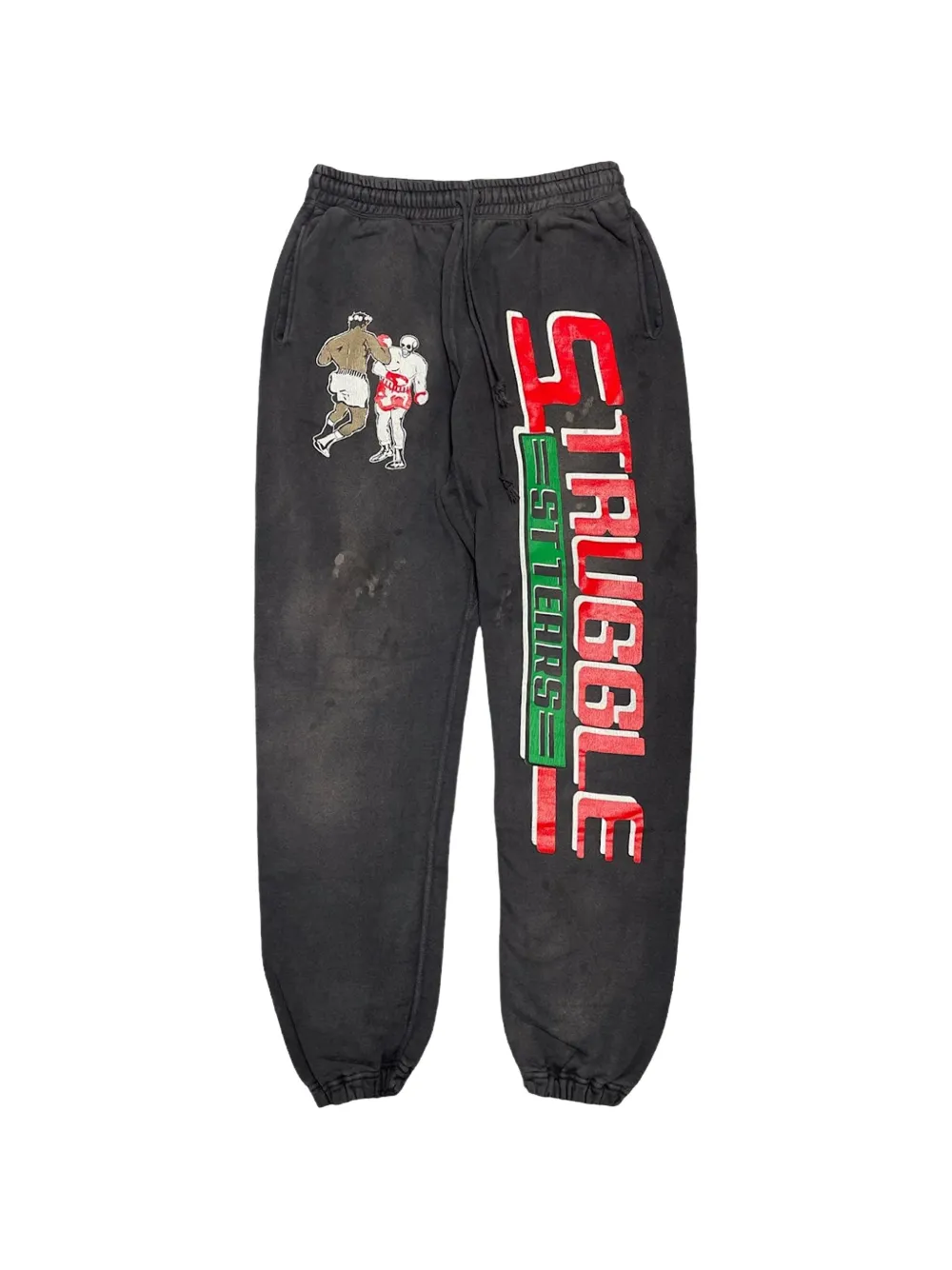 Denim Tears x Saint Michael Struggle logo sweatpants - Grigio