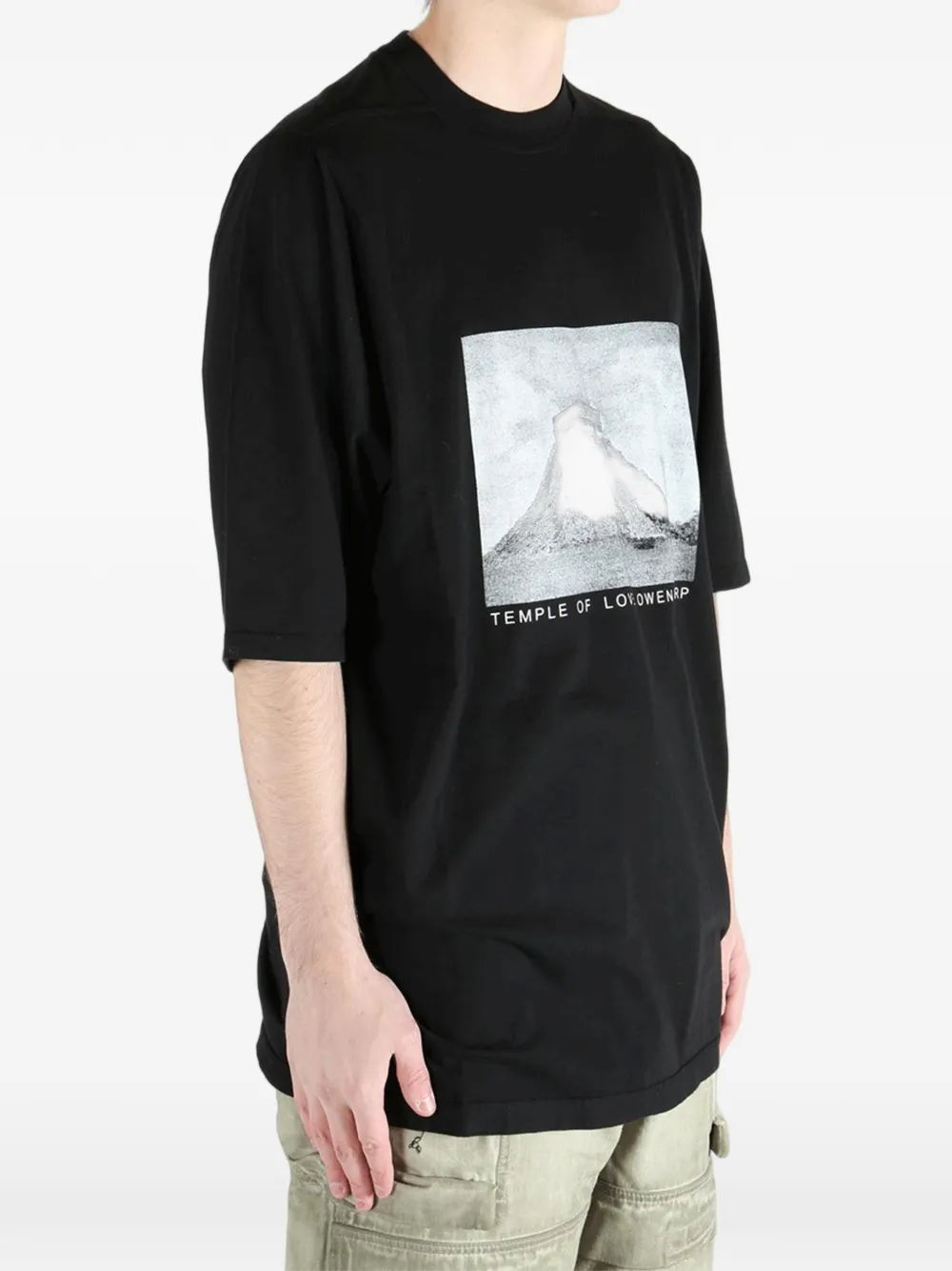 Rick Owens DRKSHDW T-shirt met print en korte mouwen Zwart