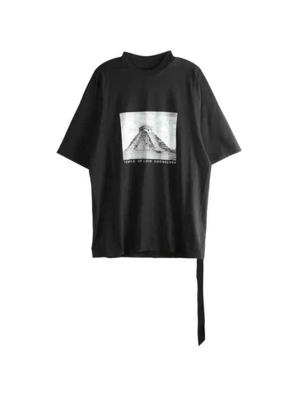♡Rick Owens DRKSHDW Tシャツ ブラック Rick Owens DRKSHDW プリント Tシャツ | ブラック | FARFETCH JP