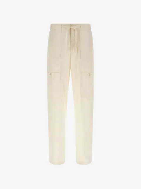 Jil Sander 드로스트링 카고 팬츠