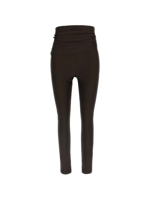 THE ANDAMANE Vicky draping high-waisted leggings