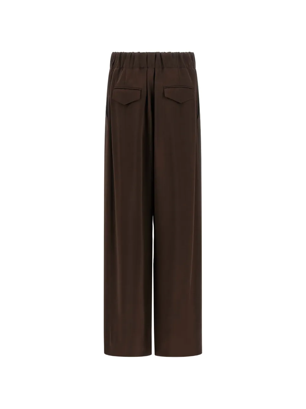 Jil Sander Broek met verlaagd kruis en wijde pijpen Bruin