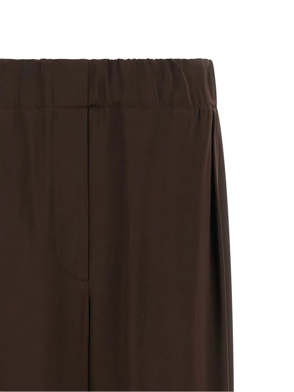 Jil Sander Broek met verlaagd kruis en wijde pijpen Bruin