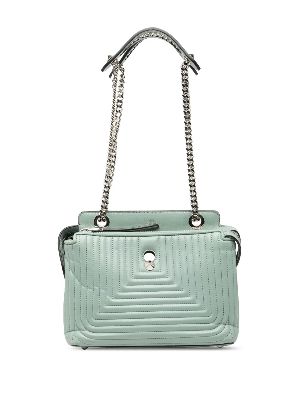 Fendi Pre-Owned 2010-2025 Small Lambskin DotCom Click shoulder bag - Verde
