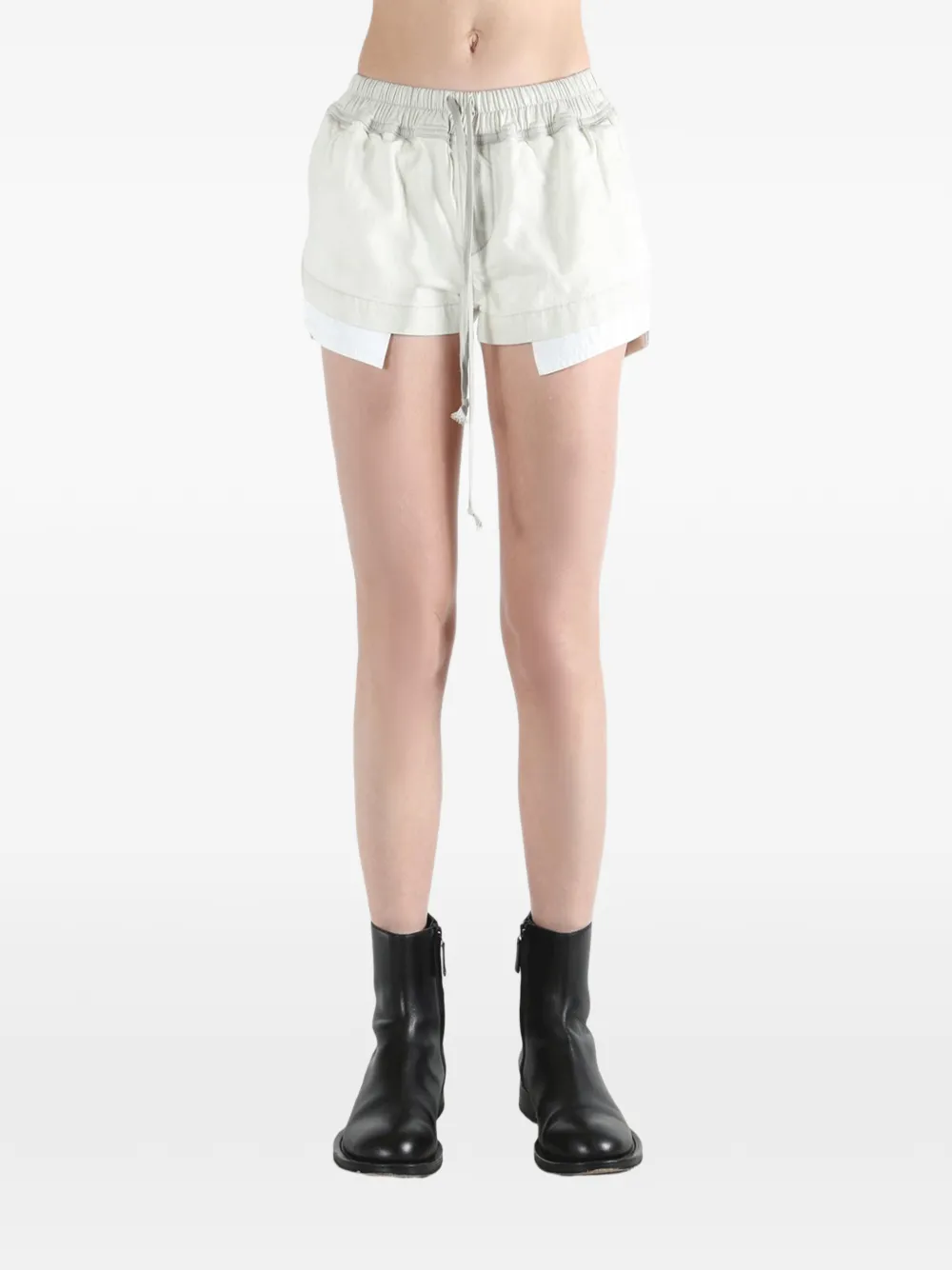 Rick Owens DRKSHDW Fog Boxer shorts met trekkoord Wit