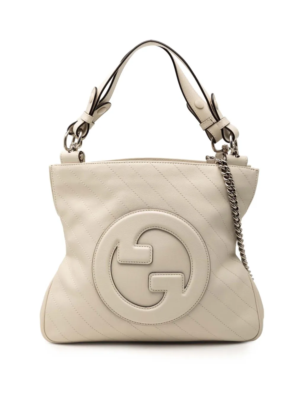 Gucci Pre-Owned 2000-2015 Small Matelasse Leather Blondie Tote satchel - Bianco