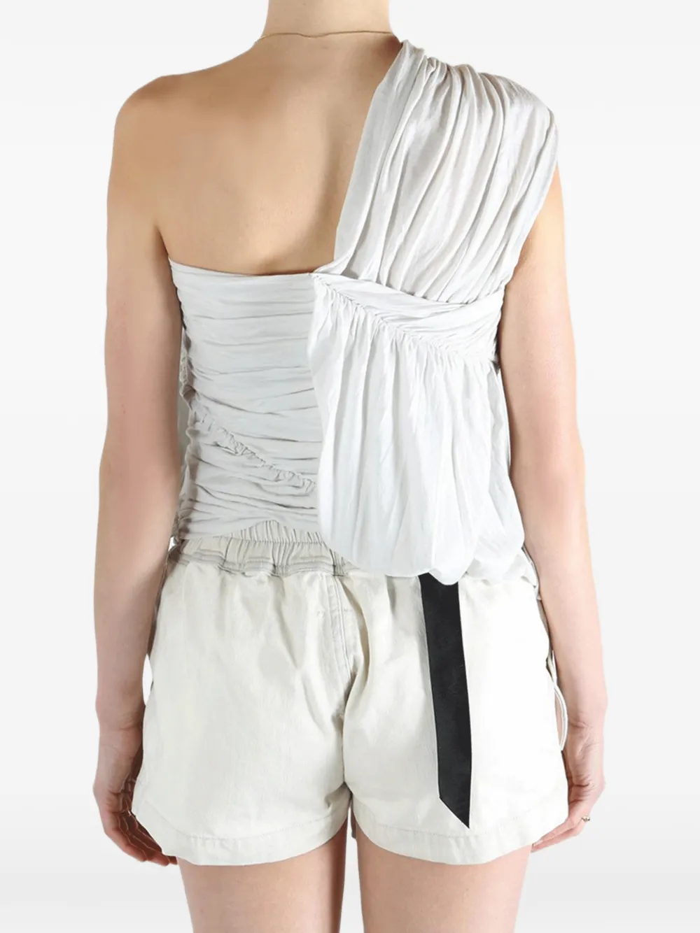 Rick Owens DRKSHDW Asymmetrische top Wit
