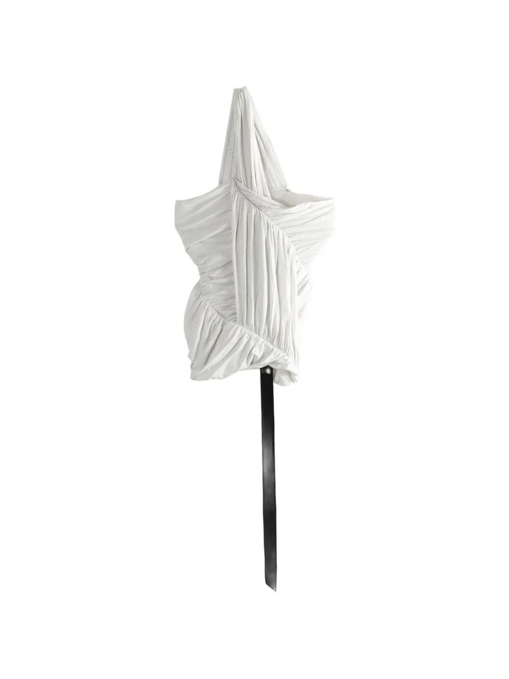 Rick Owens DRKSHDW draped one-shoulder top - Bianco