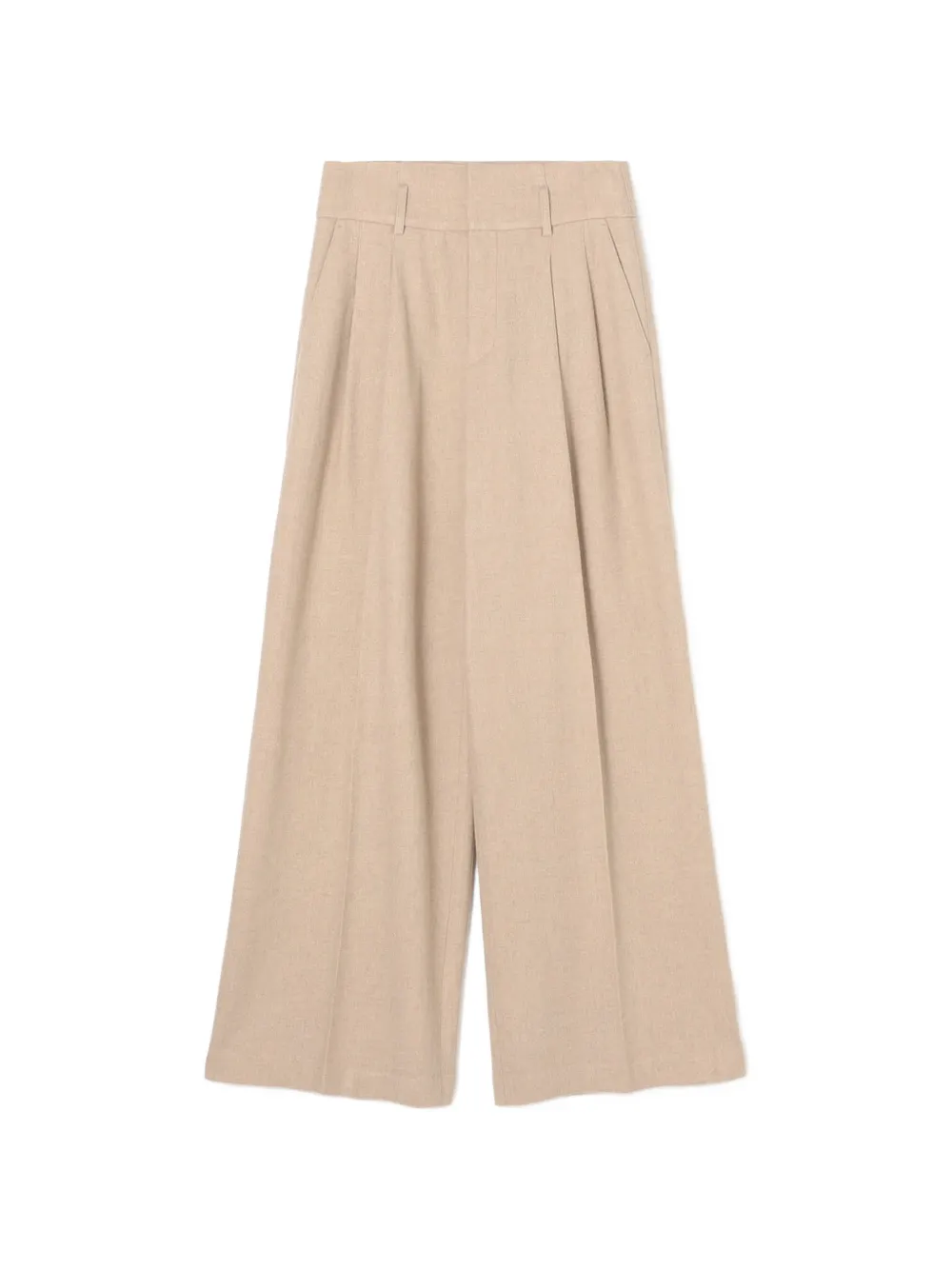 James Perse belt-loop pleated trousers - Toni neutri