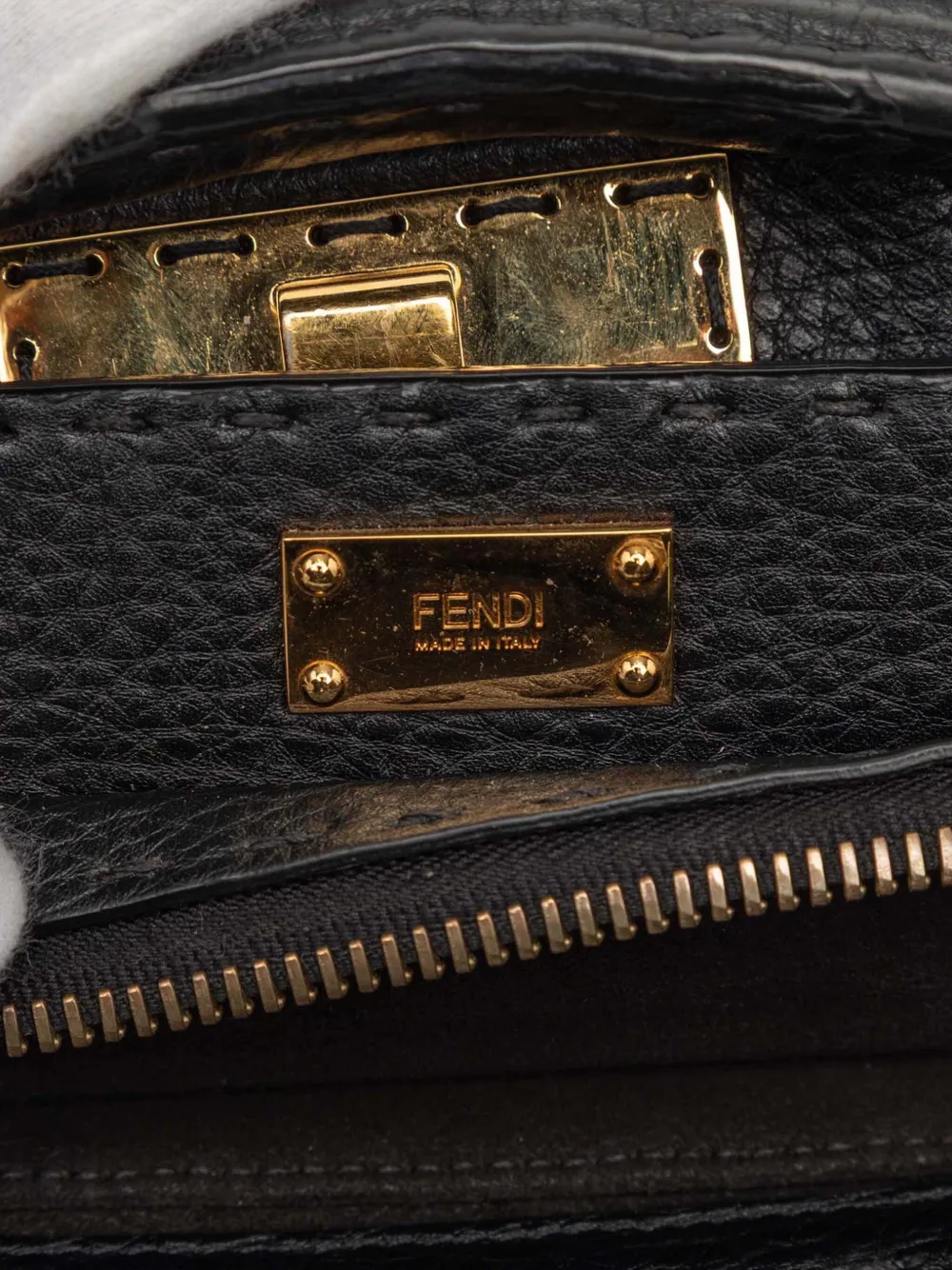 2000-2010 Large Leather Selleria Monster Peekaboo Iconic Fit Bag Business Bag