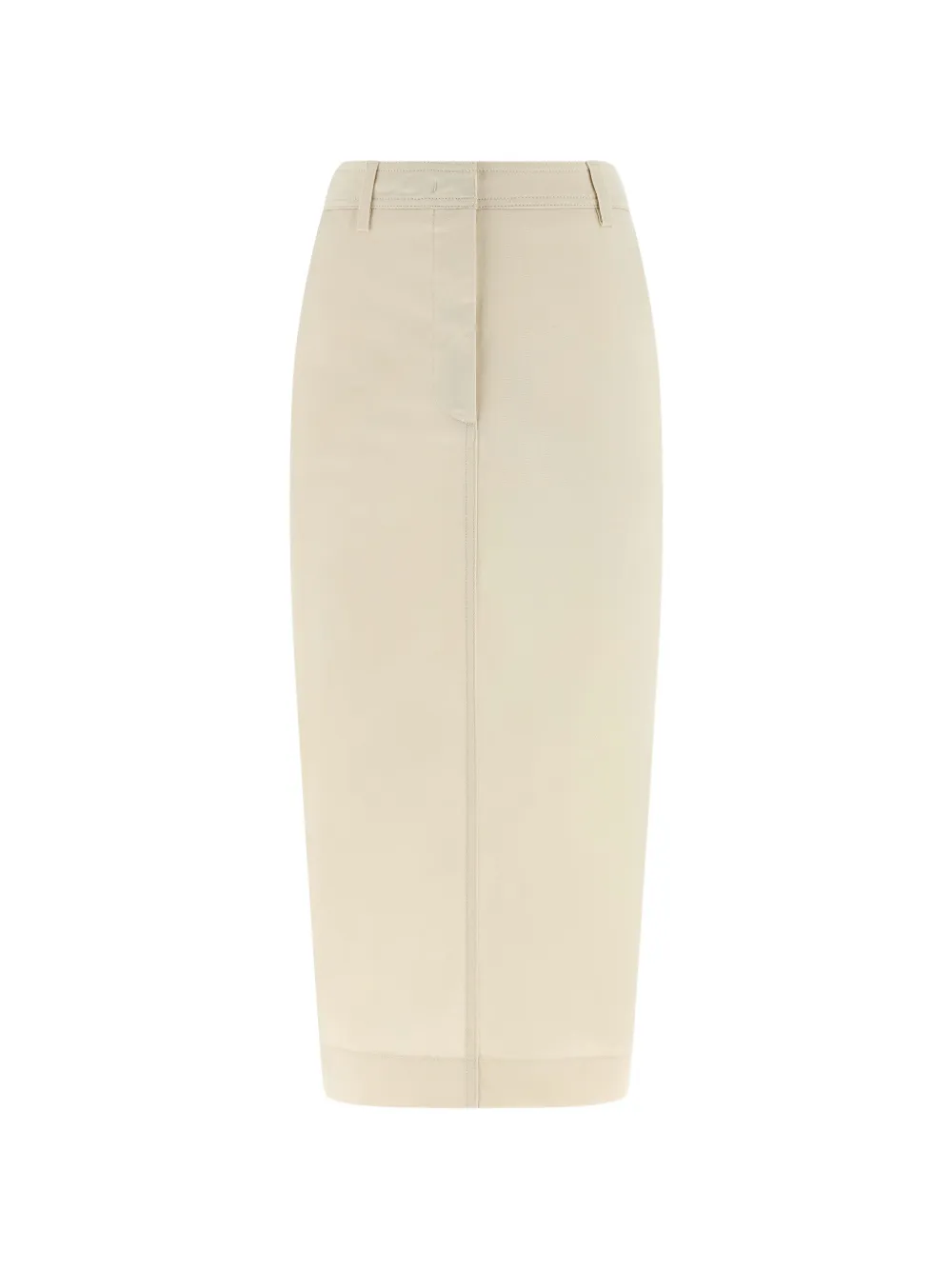 THELATEST Donna pocket split midi skirt - Bianco