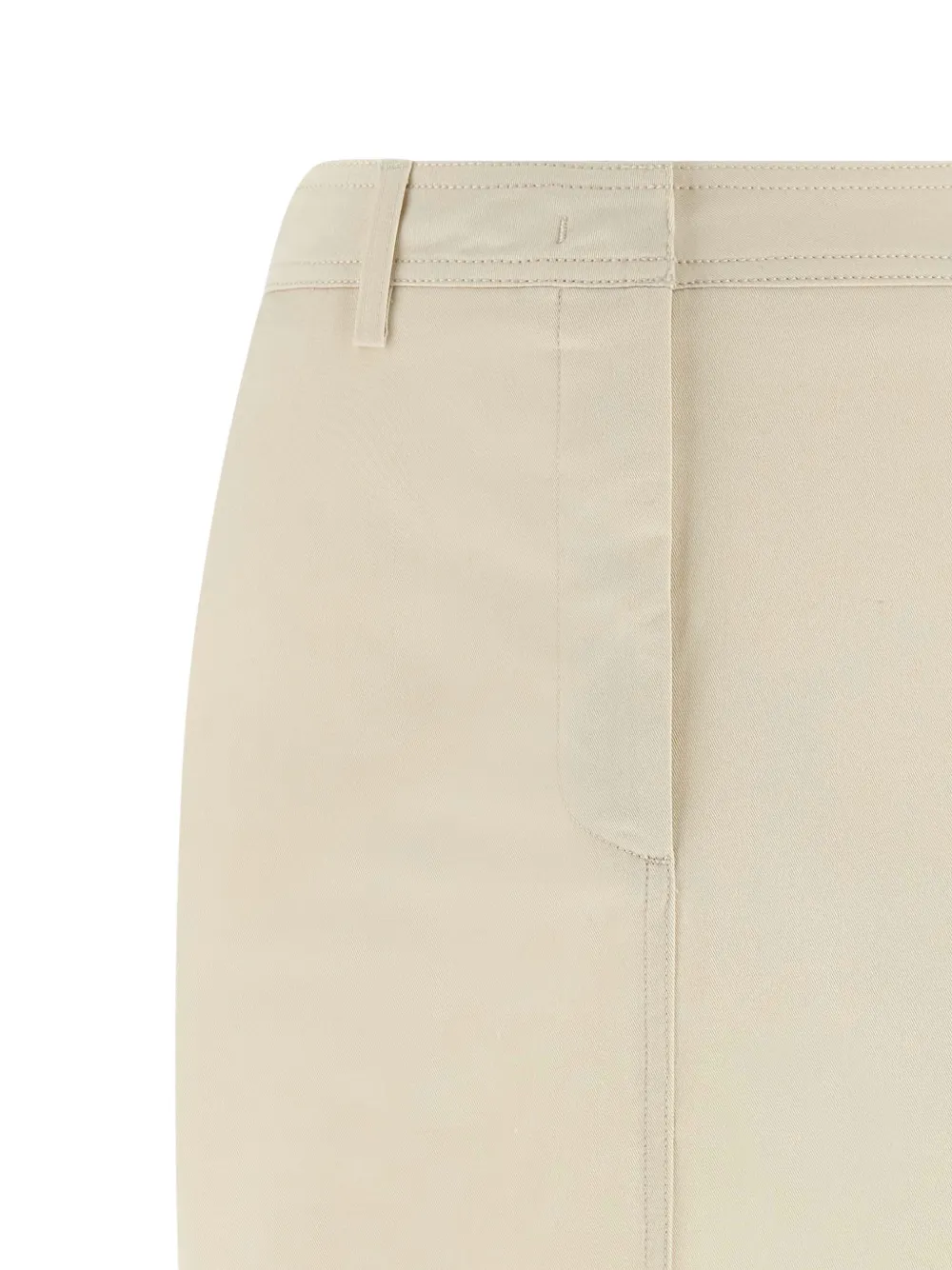  Thelatest Donna Pocket Split Midi Skirt - White 