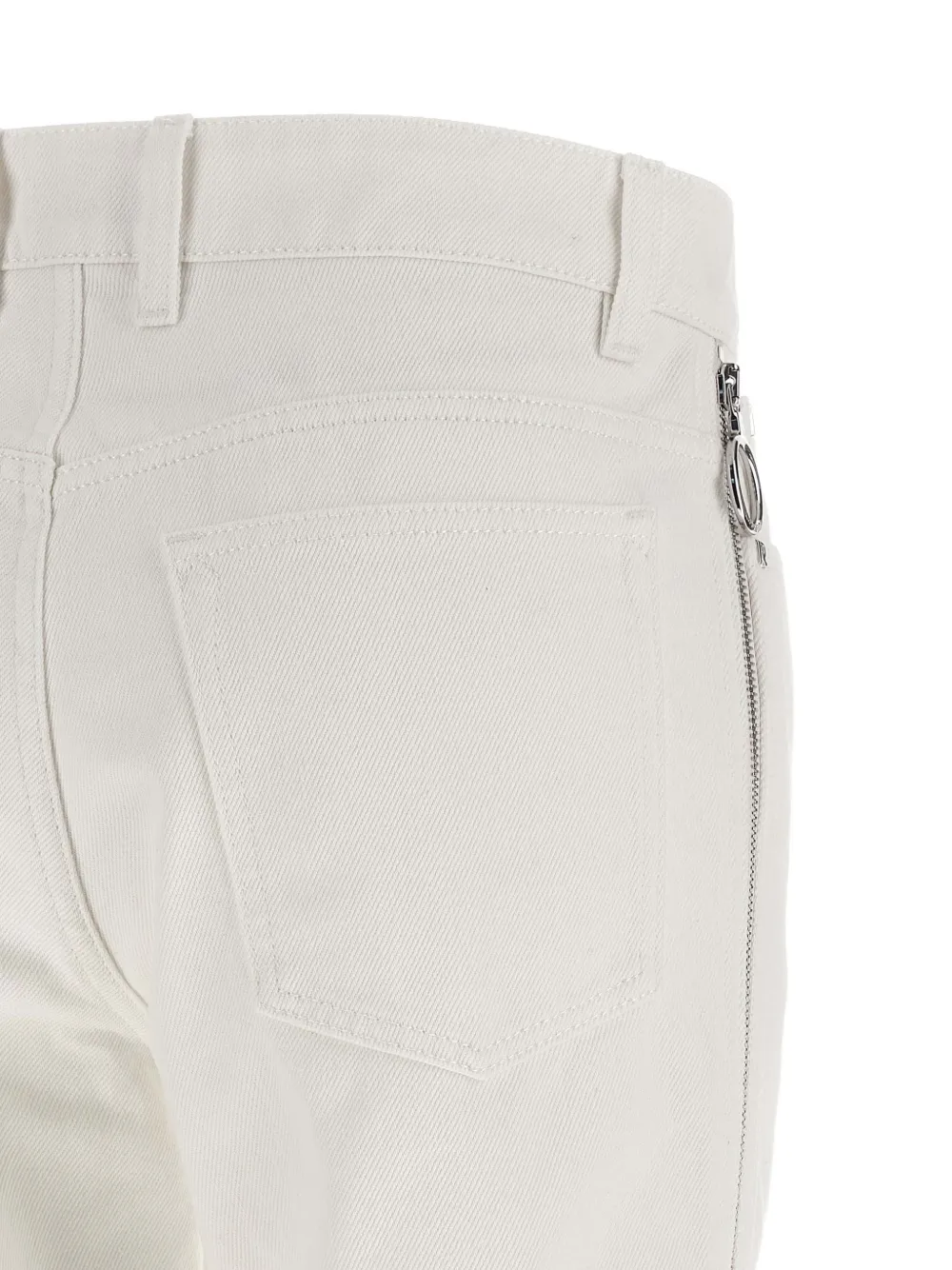 Rabanne Jeans met rits Wit