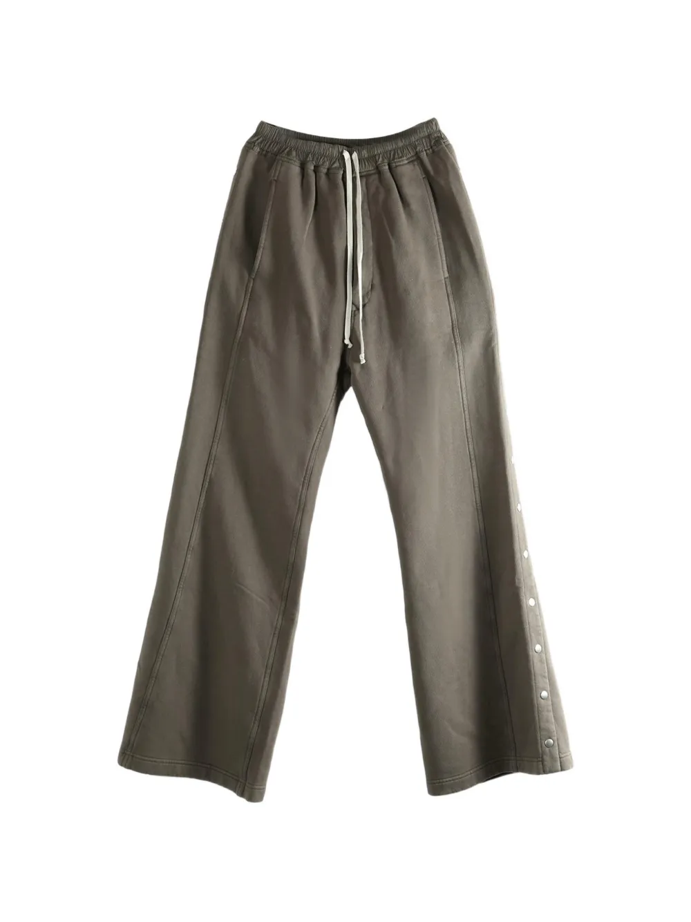 Rick Owens DRKSHDW Wide Pusher drawstring button trousers - Marrone