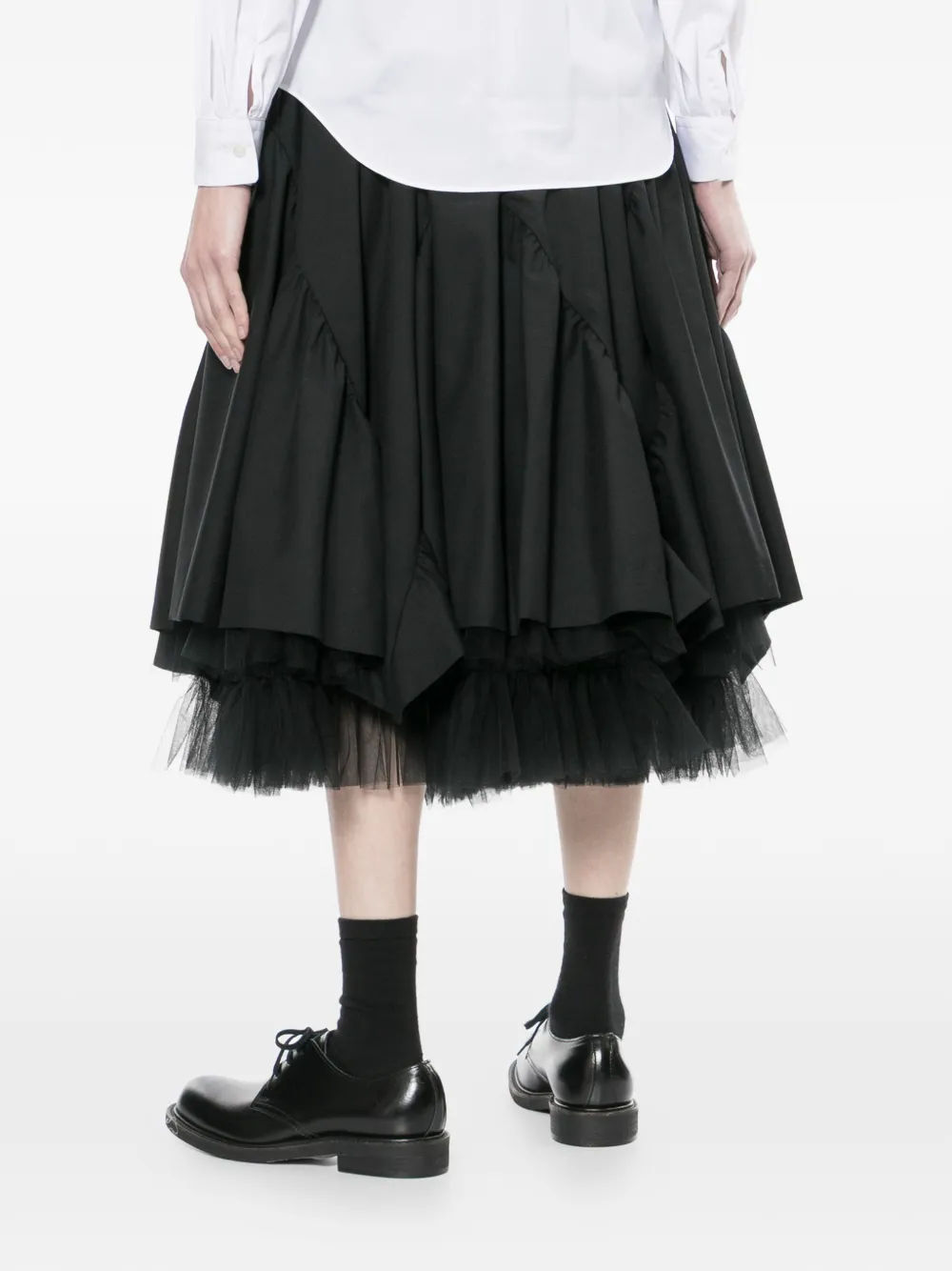 Noir Kei Ninomiya ラッフル スカート | ブラック | FARFETCH JP