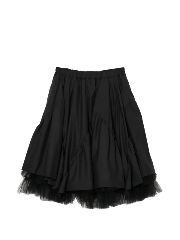Noir Kei Ninomiya ラッフル スカート | ブラック | FARFETCH JP