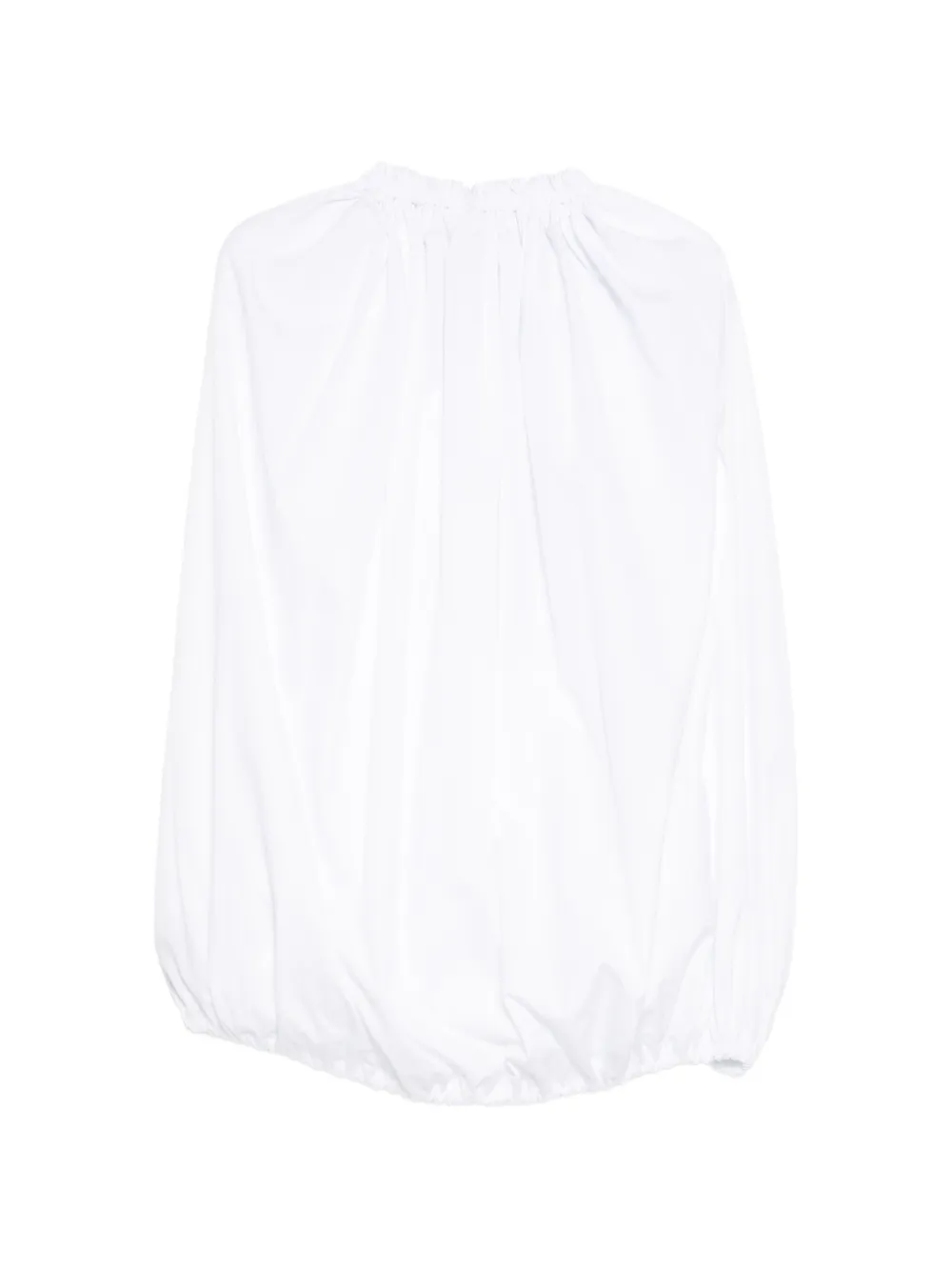 Comme Des Garçons Blusa con arricciatura - Bianco