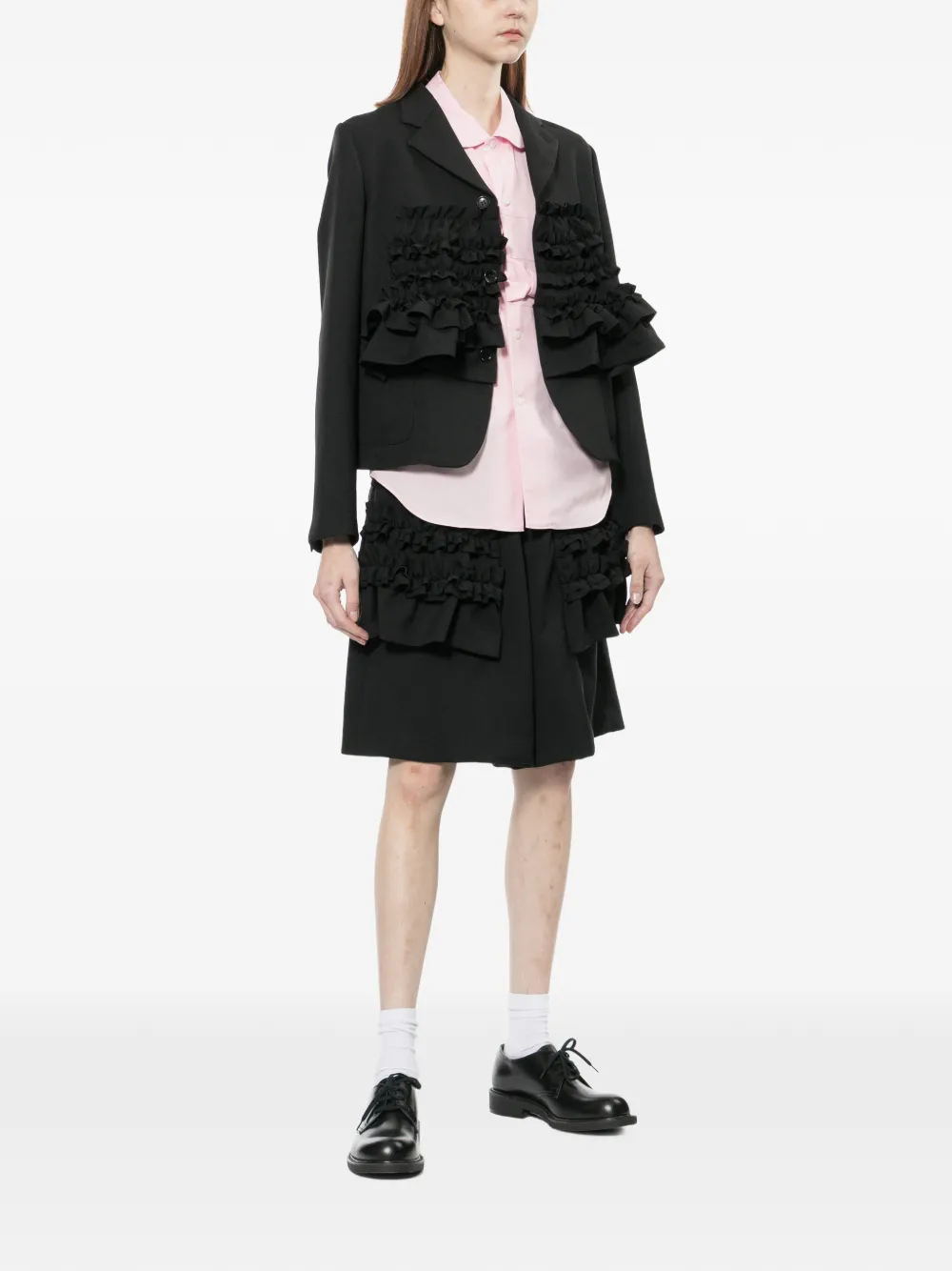  Comme Des Garçons Girl Bow Short-sleeve Shirt - Pink 
