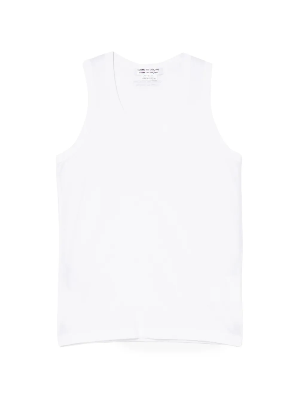 Comme Des Garçons Comme Des Garçons Top smanicato - Bianco