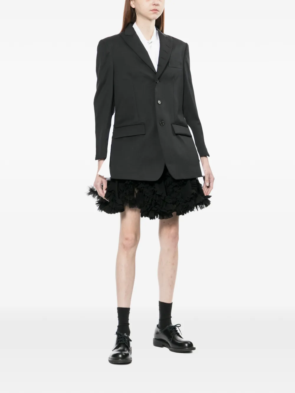 Noir Kei Ninomiya Blouse met pofmouwen Wit