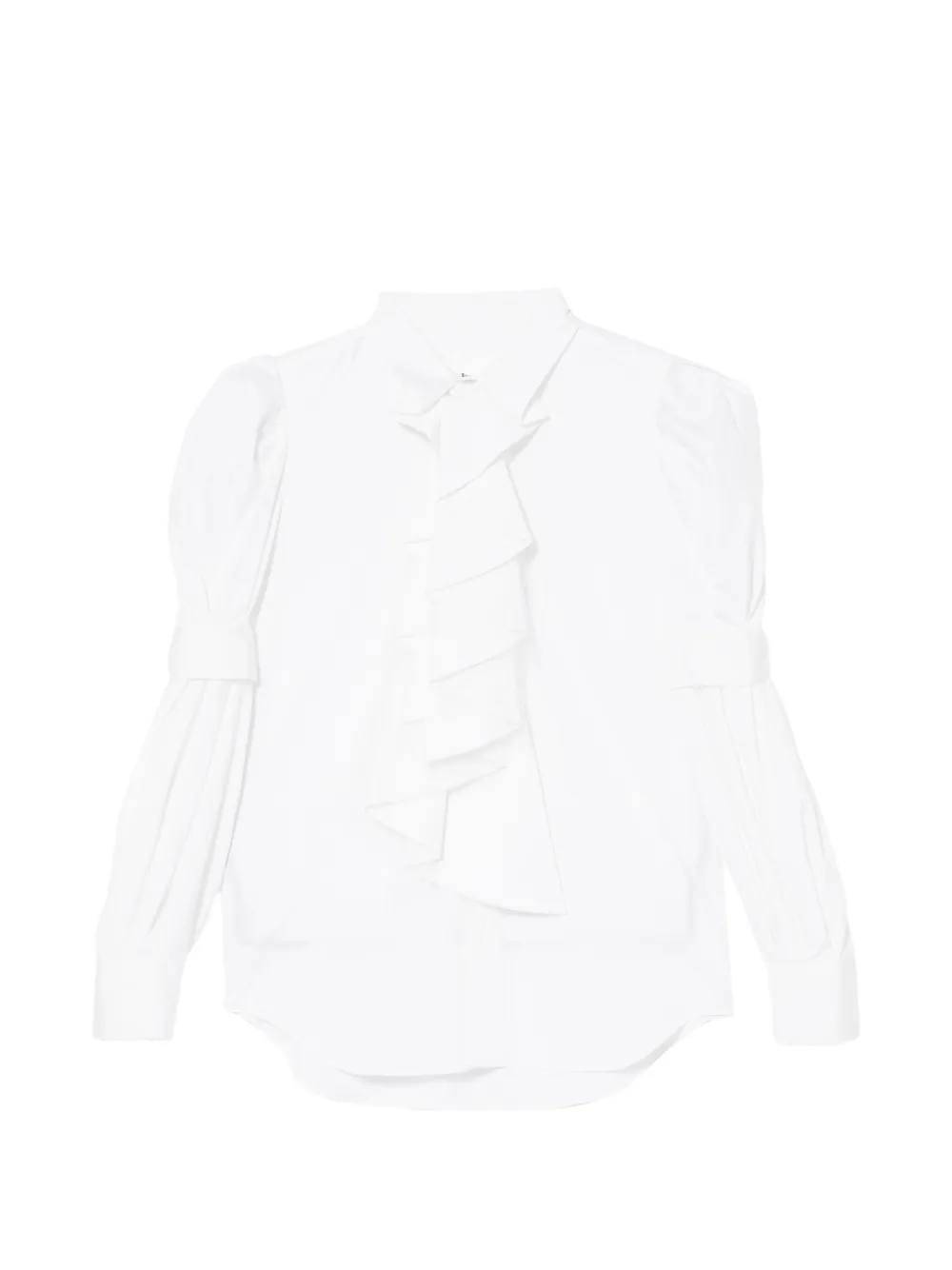 Noir Kei Ninomiya ruffled shirt - White