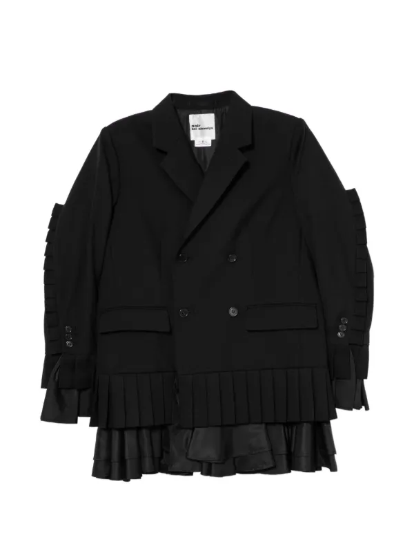 Noir Kei Ninomiya プリーツ ジャケット | ブラック | FARFETCH JP