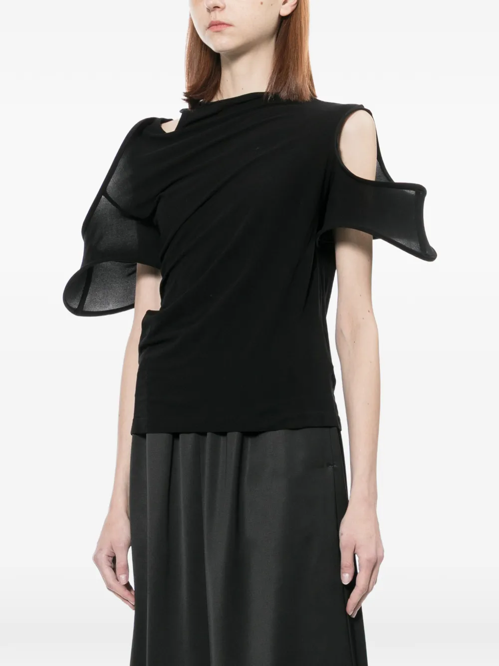 Junya Watanabe Asymmetrische top Zwart