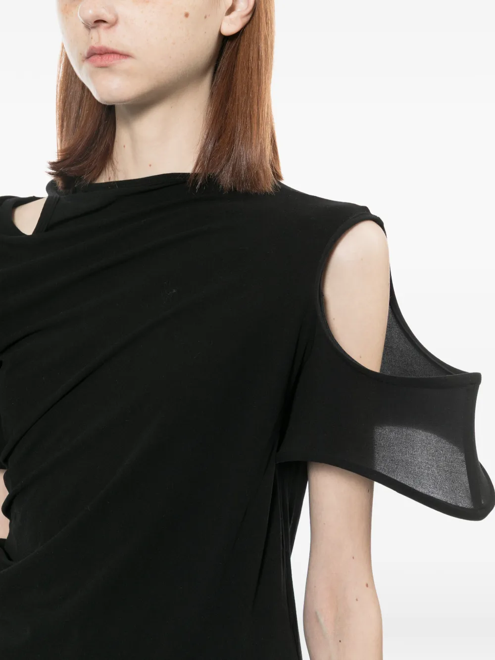 Junya Watanabe Asymmetrische top Zwart