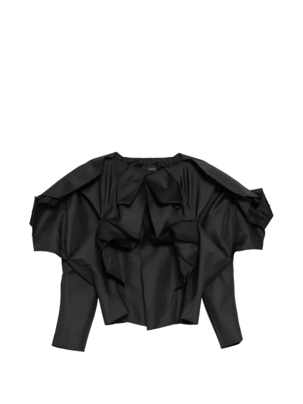 Comme des Garçons Ruffled Jacket in Black