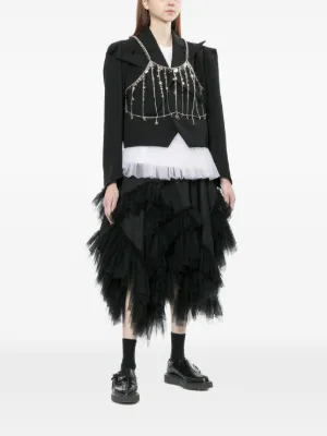 noir keininomiya クロップドジャケット Mサイズ Noir Kei Ninomiya ウィメンズ クロップドジャケット通販 - FARFETCH