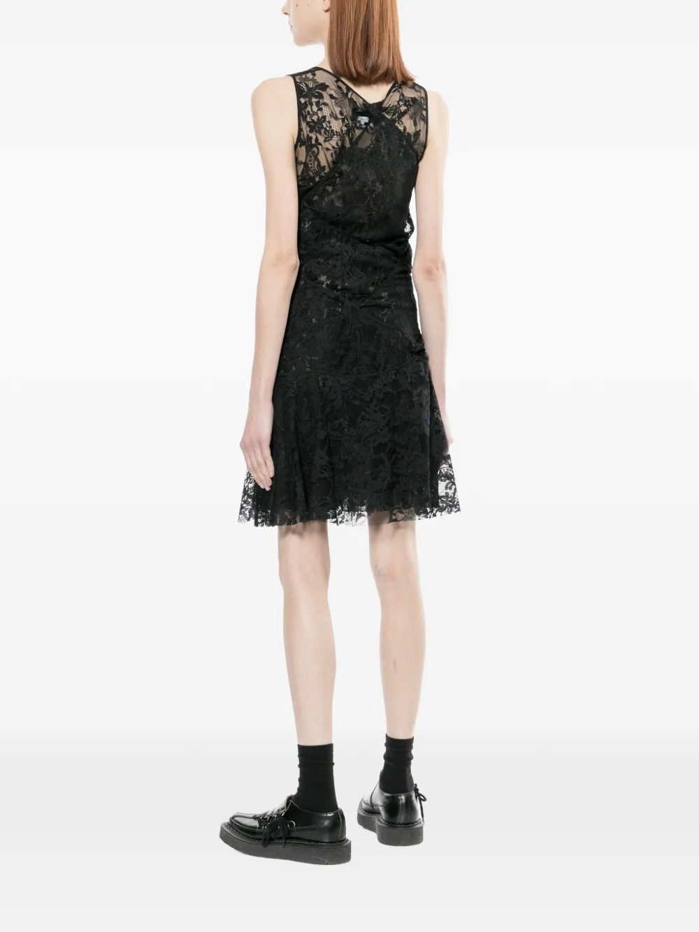 Junya Watanabe Kanten jurk Zwart