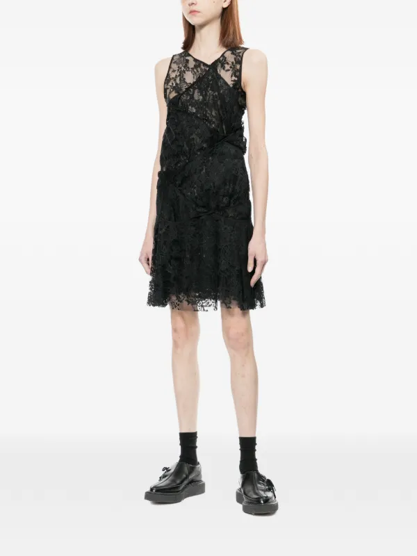 Junya Watanabe Lace Dress | Black | FARFETCH Junya Watanabe Lace Dress | Black | FARFETCH