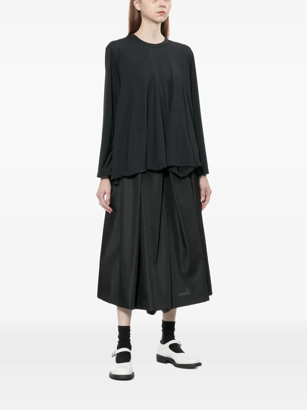  Comme Des Garçons Draped T-shirt - Black 
